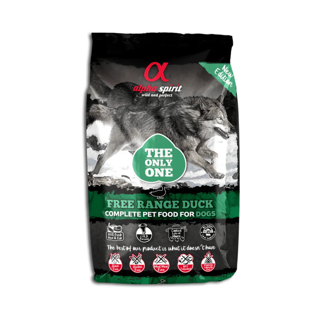 Alpha Spirit Duck Cold Pressed Grain Free Dog Food - Image 2