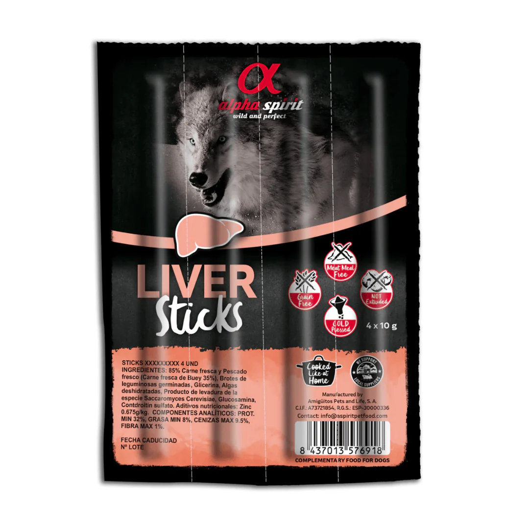 Alpha Spirit Liver Stick Dog Treats - Image 6