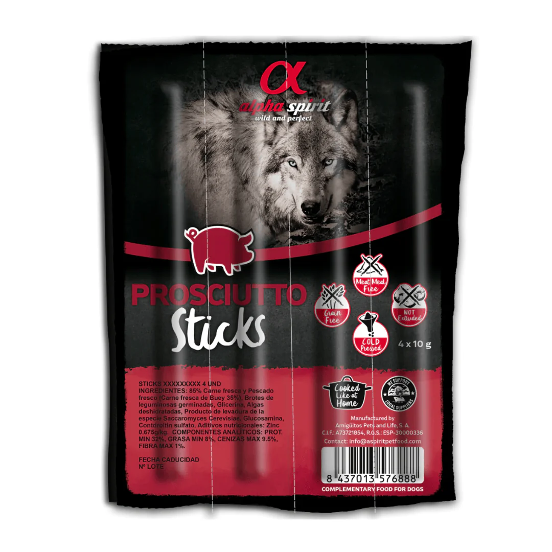 Alpha Spirit Prosciutto Stick Dog Treat - Image 5