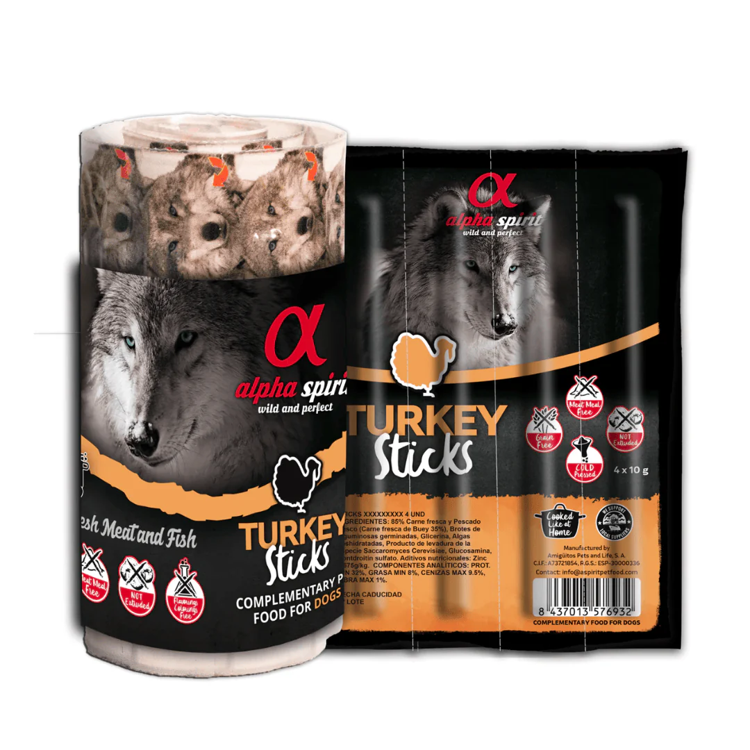 Alpha Spirit Turkey Stick Dog Treats