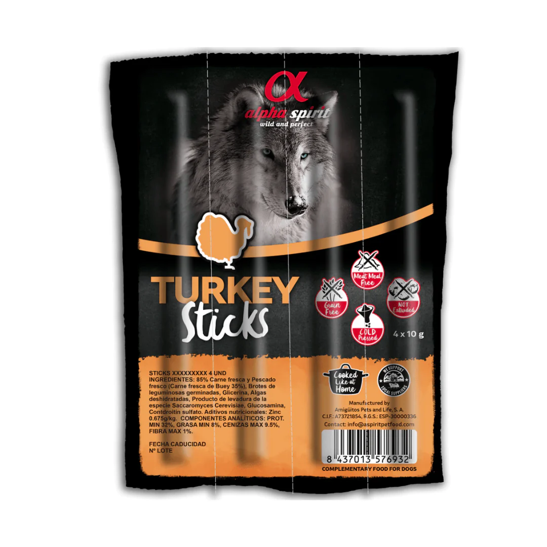Alpha Spirit Turkey Stick Dog Treats - Image 6
