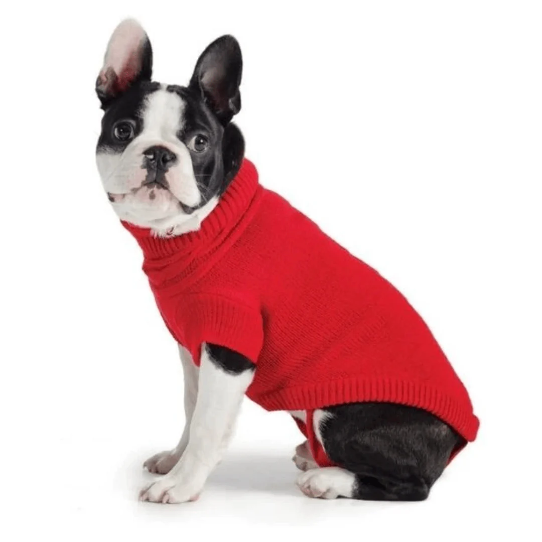 Ancol Cable Knit Jumper Red - Image 3