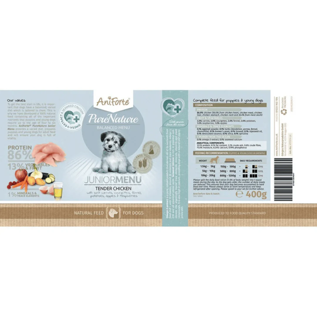 AniForte PureNature Junior Tender Chicken Wet Food - Image 6