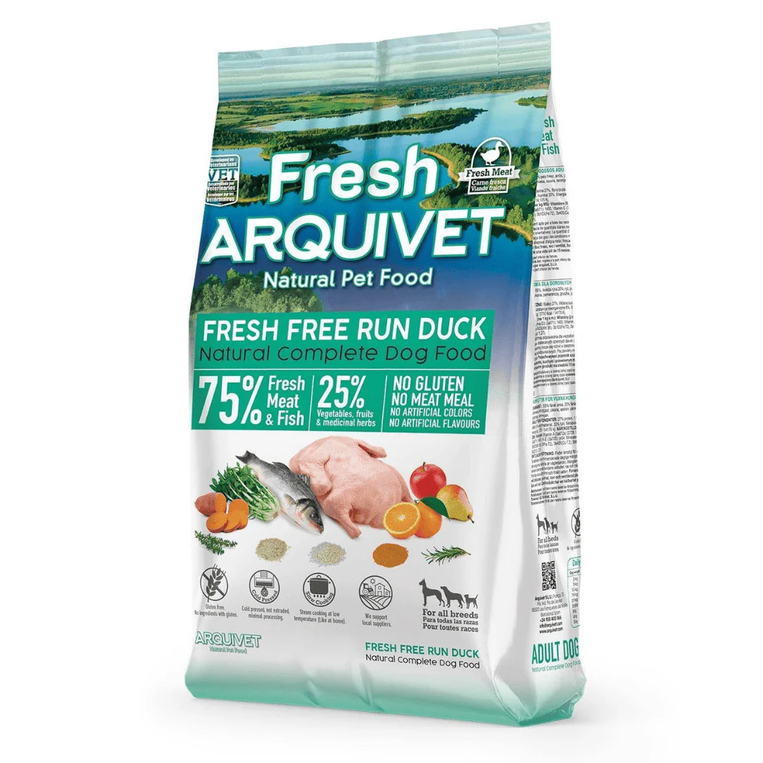 Arquivet Free Run Duck - Semi Moist Cold Pressed Dog Food