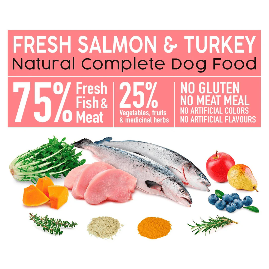 Arquivet Fresh Salmon & Turkey - Semi Moist Cold Pressed Dog Food - Image 2