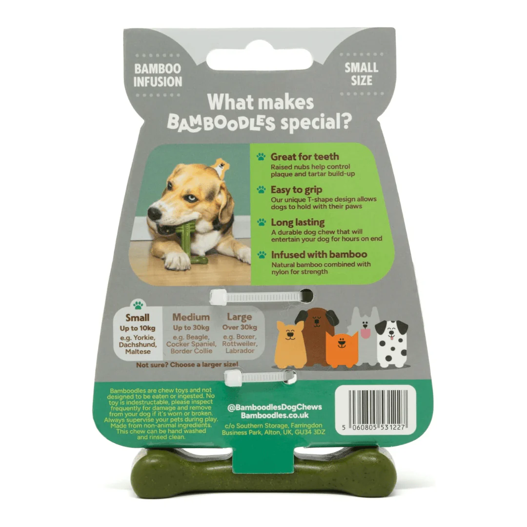 Bamboodles T-Bone Dog Chew - Mint - Image 6