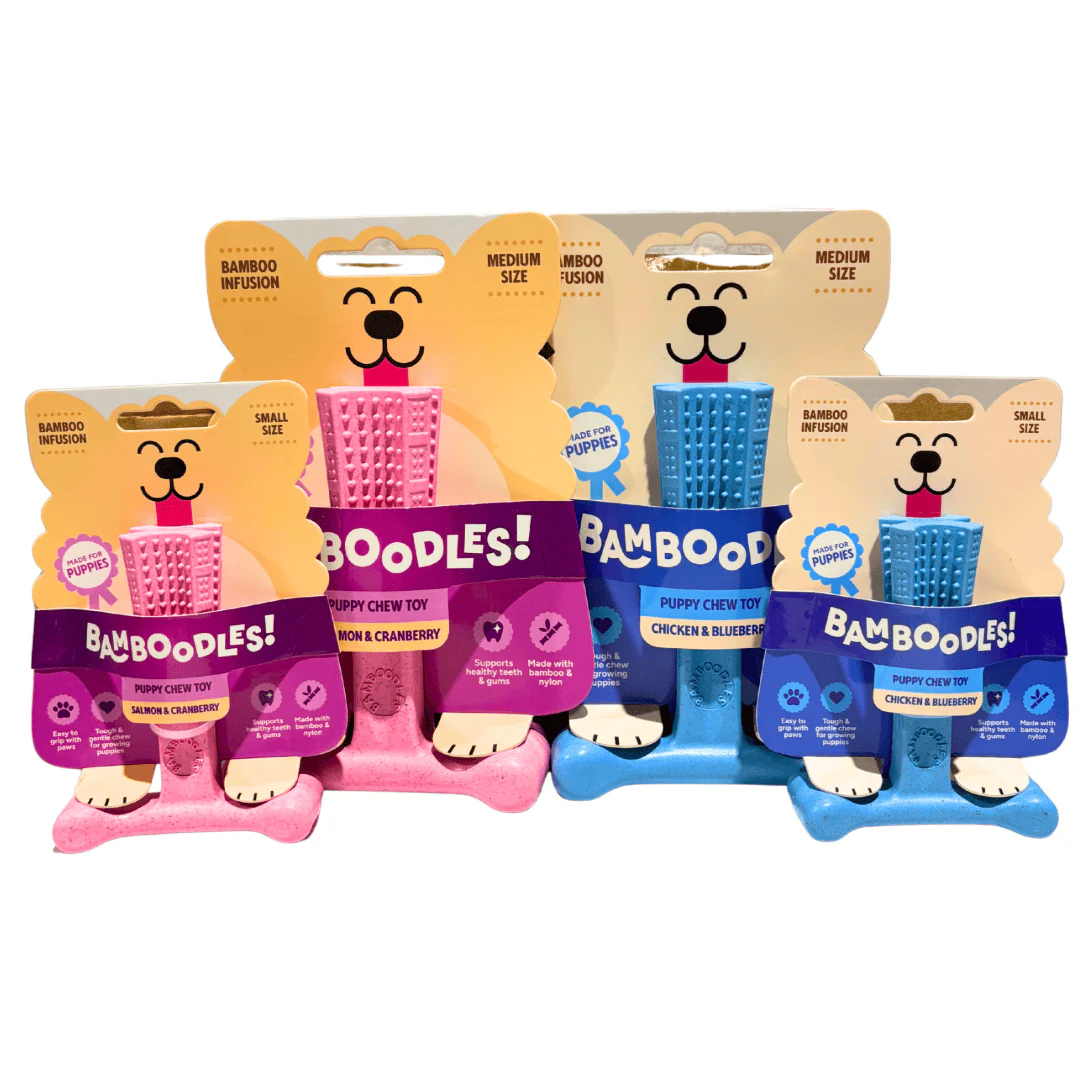 Bamboodles T-Bone Puppy Chew - Salmon & Cranberry - Image 4