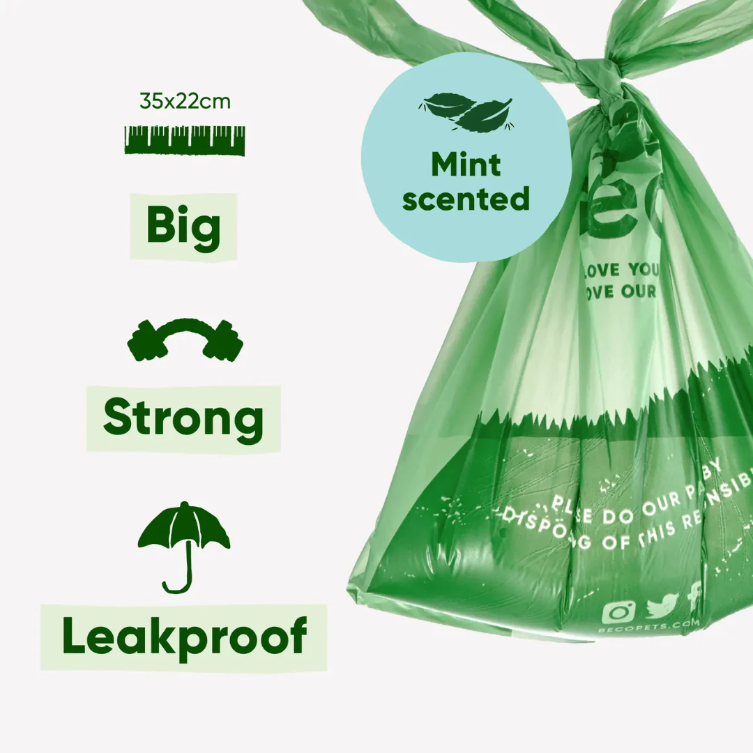 Beco Mint Scented Poop Bags 120 Pack - Image 3
