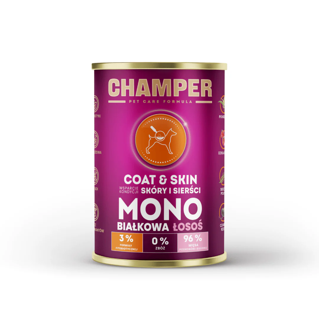 Champer Skin & Coat Wet Dog Food - Image 8