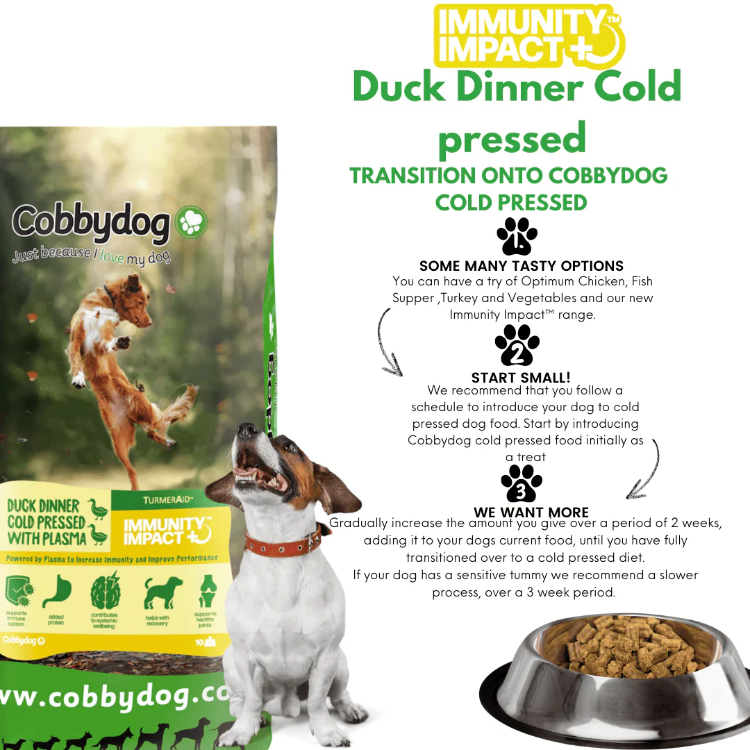 Cobbydog Immunity Impact Duck Dinner Cold Pressed Dog Food - Image 5