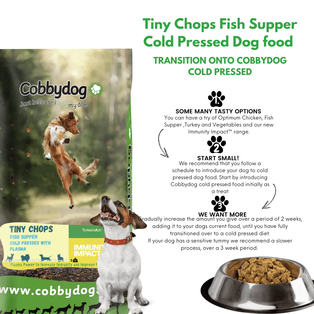 Cobbydog Immunity Impact Fish Supper Cold Pressed Tiny Chops Dog Food - Image 4