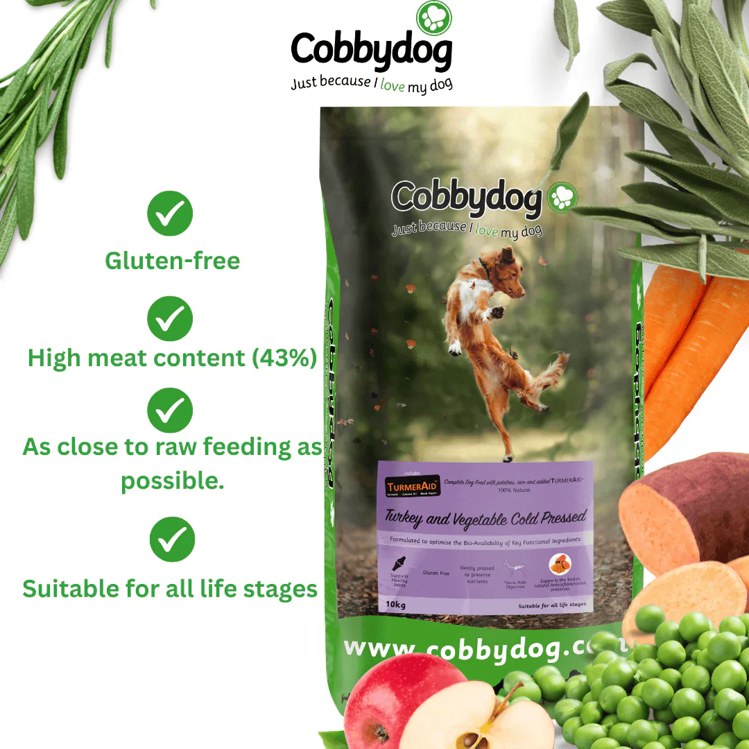 Cobbydog Turkey and Veg Cold Pressed Dog Food - Image 4