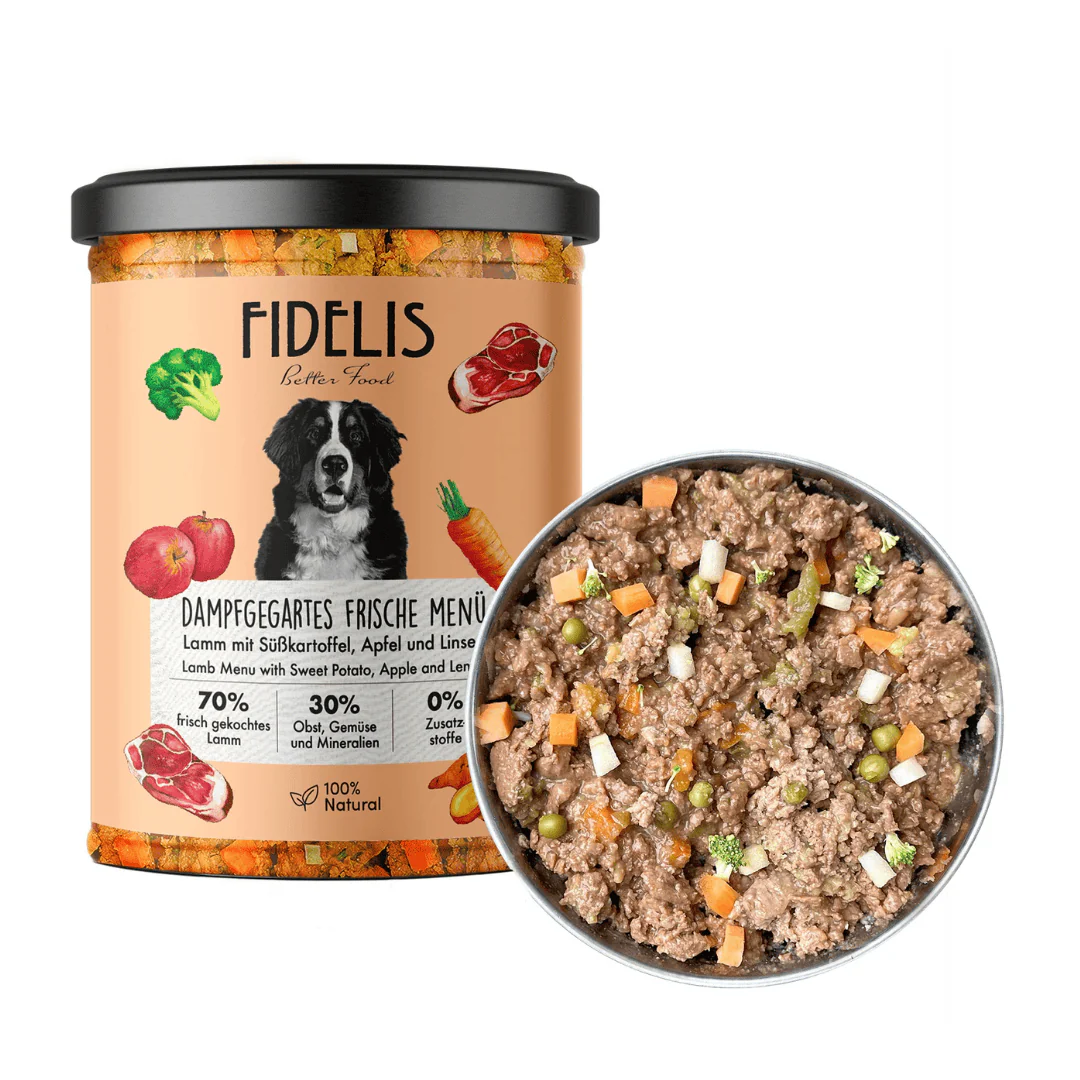 Fidelis Cooked Lamb Menu Wet Food Jar