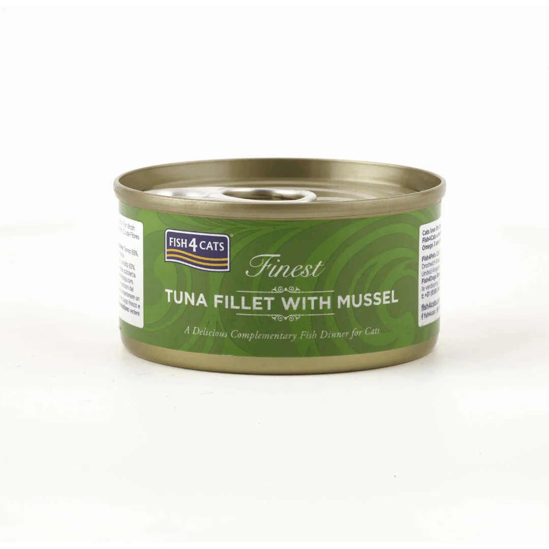 Fish 4 Cat Tuna & Green Lipped Mussel Tin