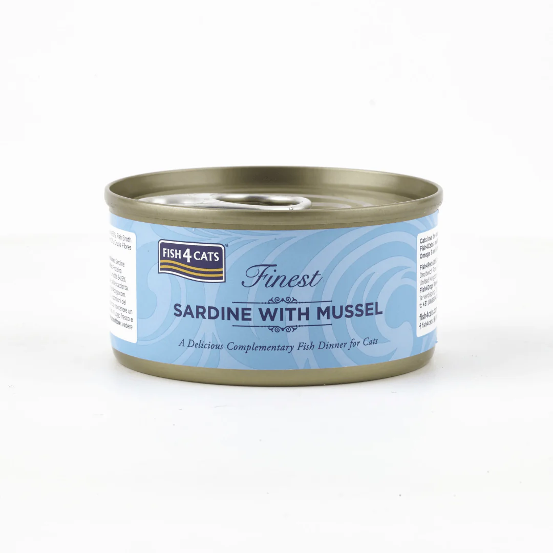 Fish 4 Cats Sardine & Mussel Tin