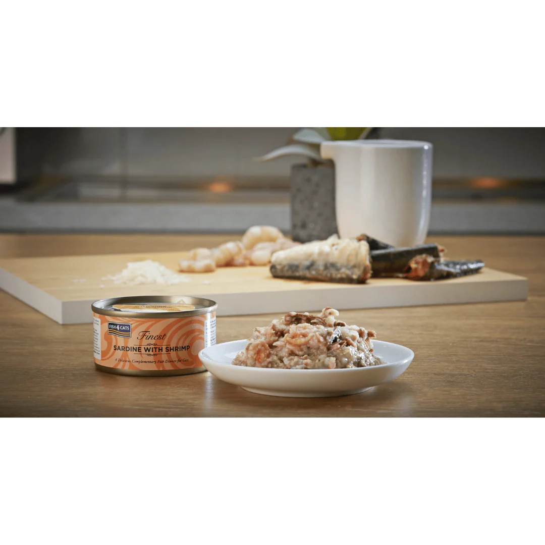 Fish 4 Cats Sardine & Shrimp Tin - Image 3