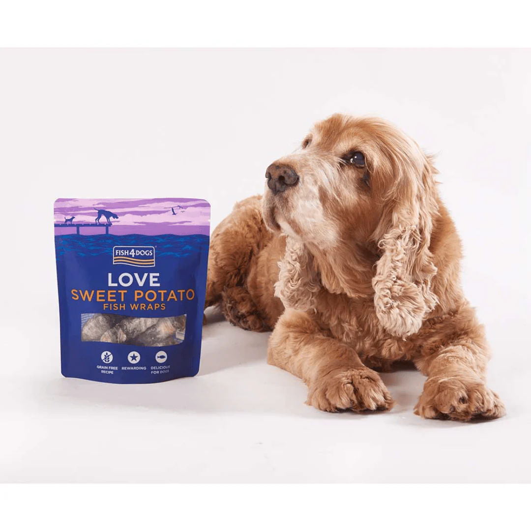 Fish 4 Dogs Sweet Potato Fish Wraps 100g - Image 3