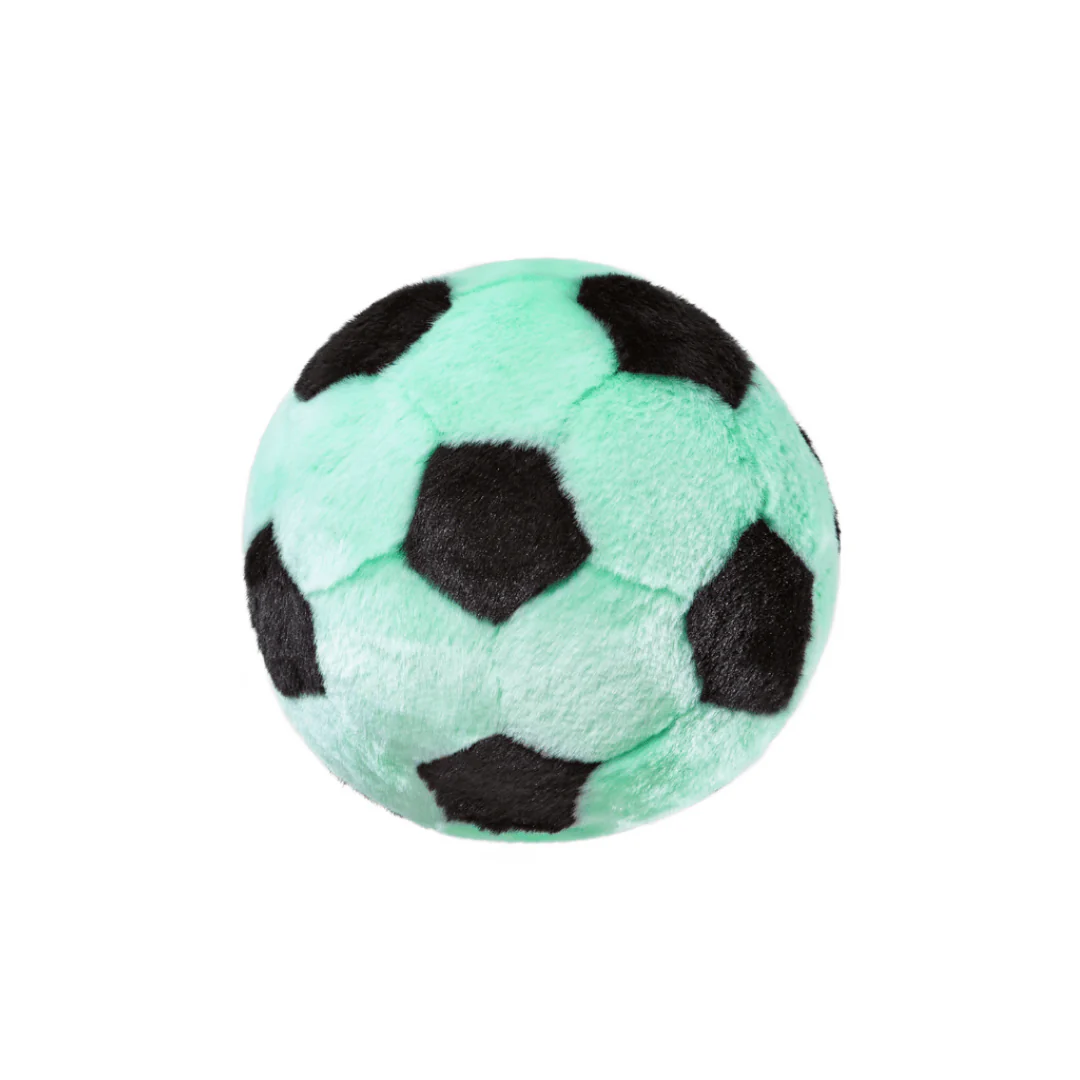 Fluff & Tuff Hush Fluff Soccer Ball Dog Toy