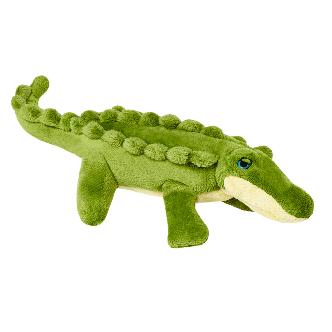 Fluff & Tuff Savannah Baby Gator Plush Dog Toy - Image 4