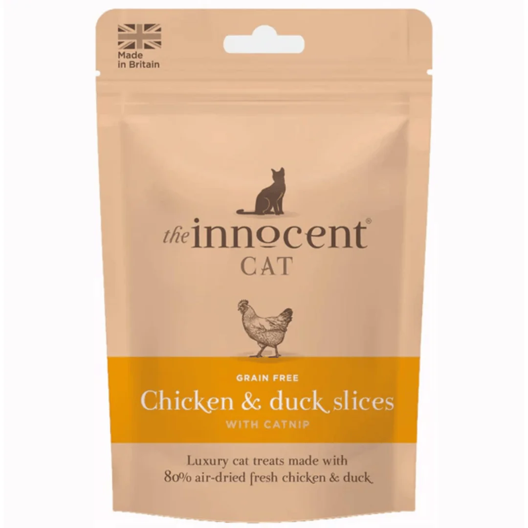 Innocent Cat Chicken & Duck Slices with Catnip Cat Treats