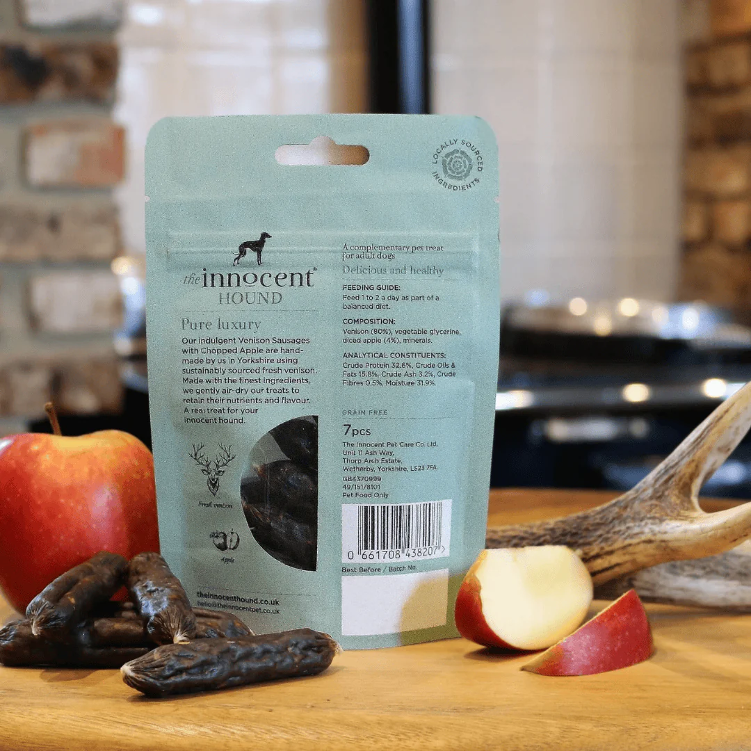Innocent Hound Venison Sausages with Apple - Image 3