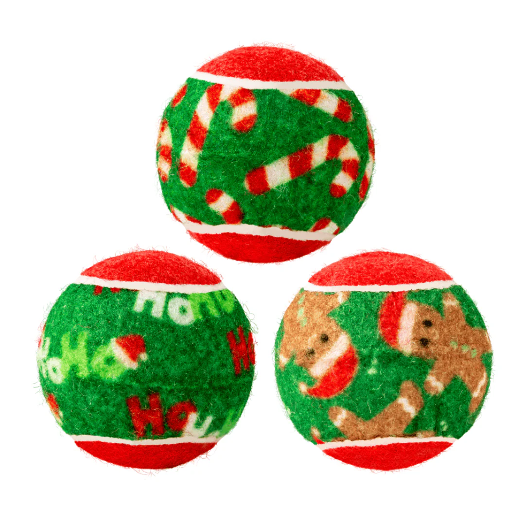 Kong Holiday Squeak Air Balls 6 Pack - Image 3