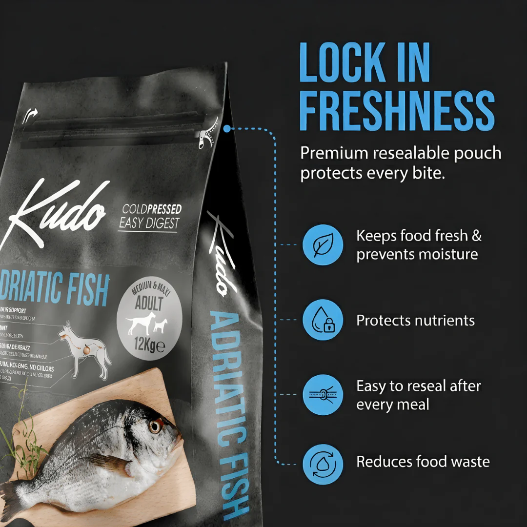 Kudo Adriatic Fish Cold Pressed Dog Food - Image 6