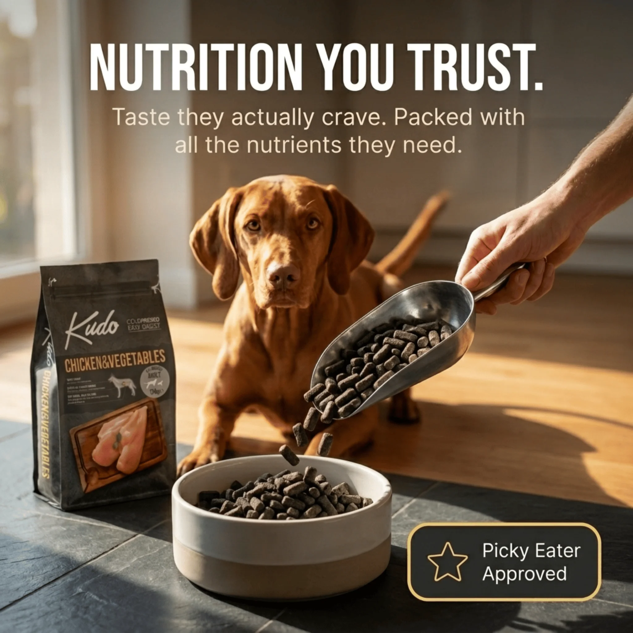 Kudo Chicken and Veg Cold Pressed Dog Food - Image 5