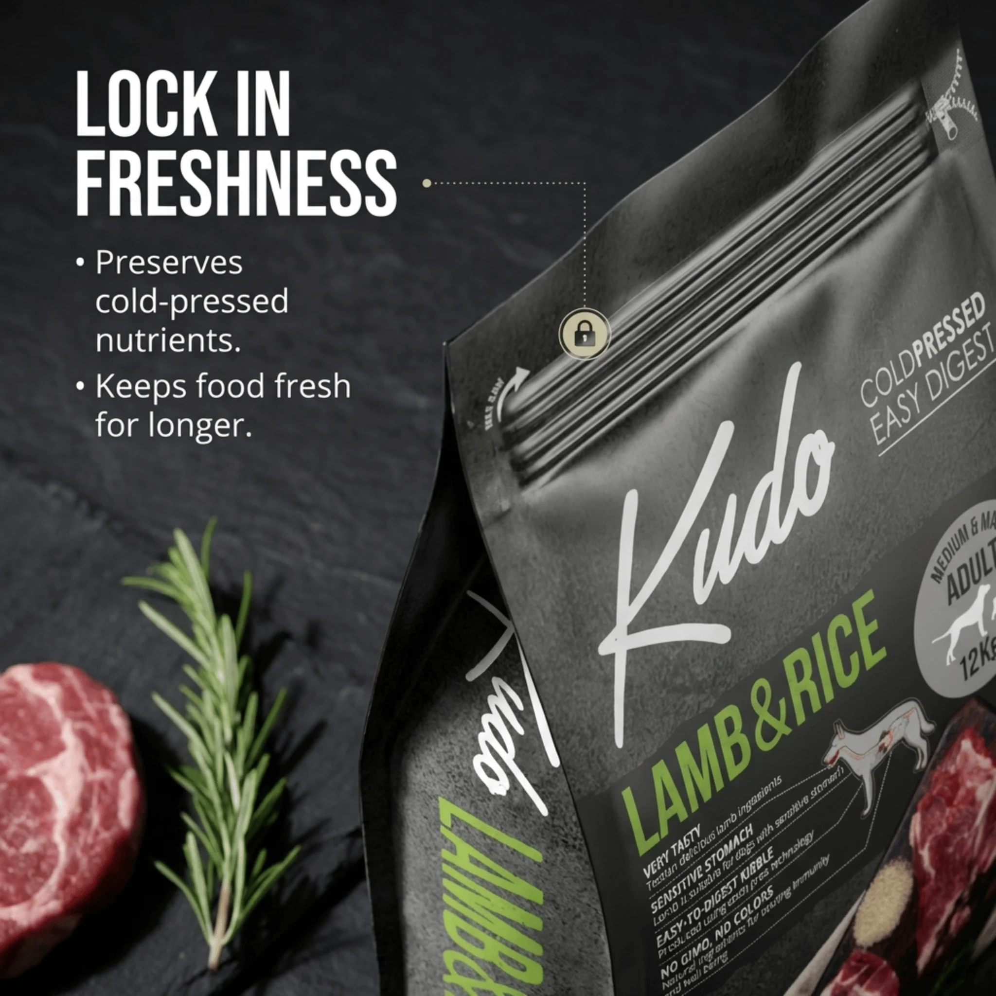 Kudo Lamb and Rice Cold Pressed Dog Food - Image 6