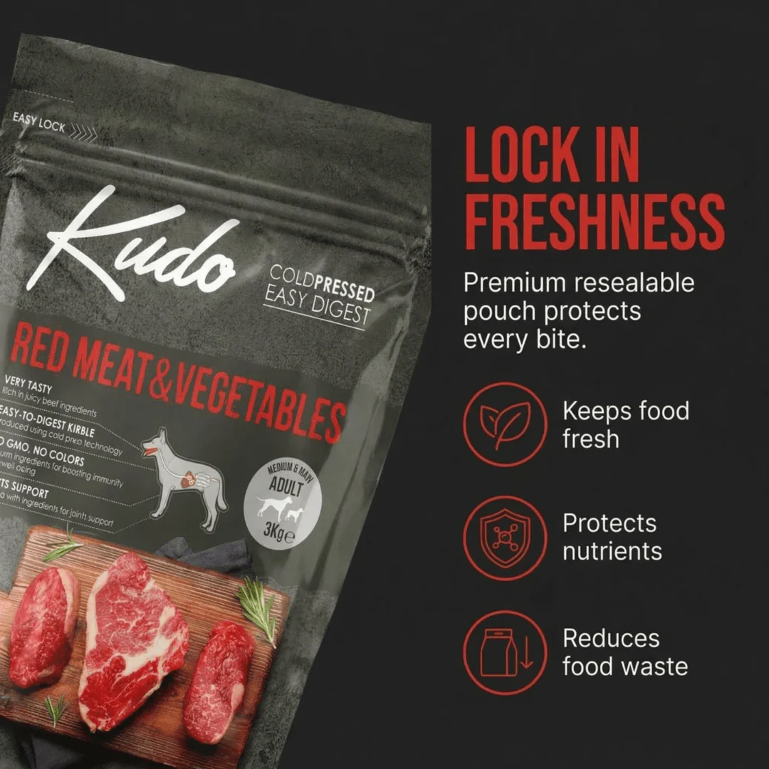 Kudo Red Meat Cold Pressed Dog Food - Image 7