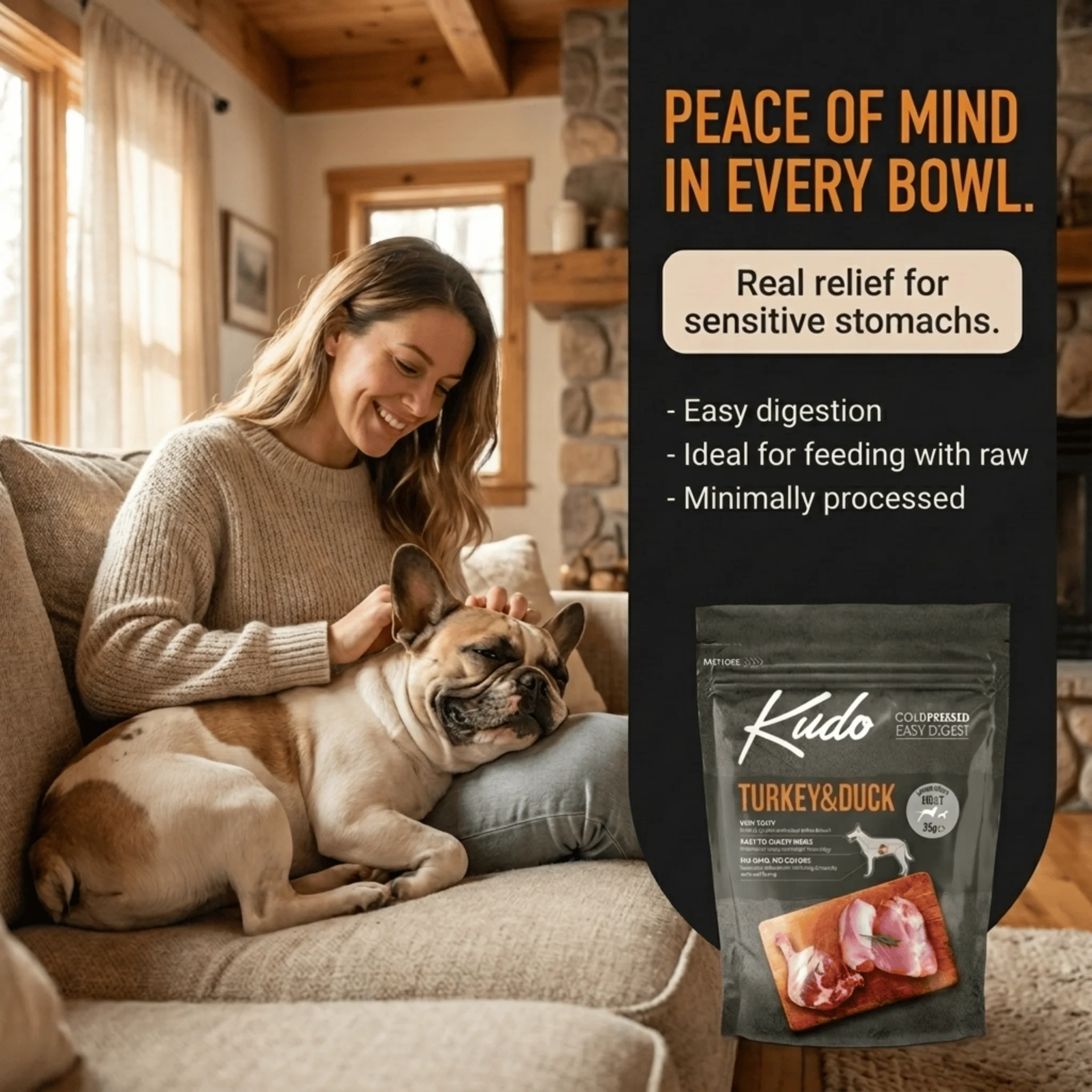 Kudo Turkey and Duck Cold Pressed Dog Food - Image 4