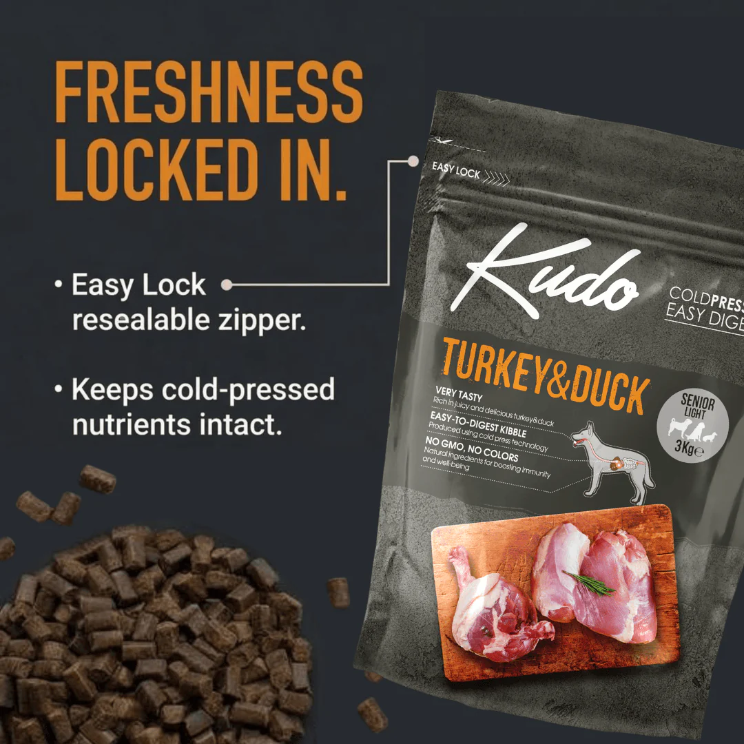 Kudo Turkey and Duck Cold Pressed Senior / Light Food - Image 7