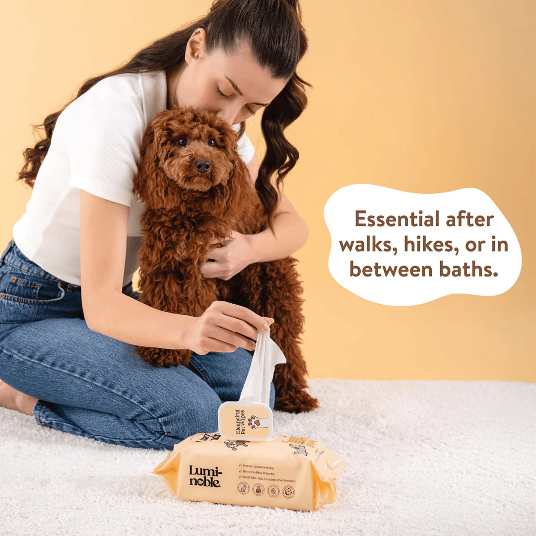 Lumi-Noble Cleansing Pet Wipes 100pk - Image 7