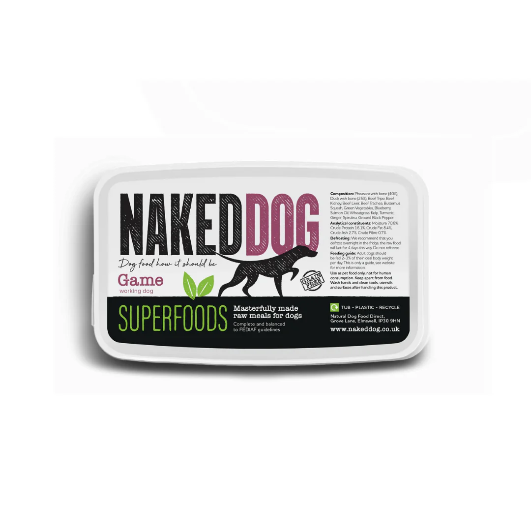 Naked Dog Raw Superfood Game 1kg - Image 3