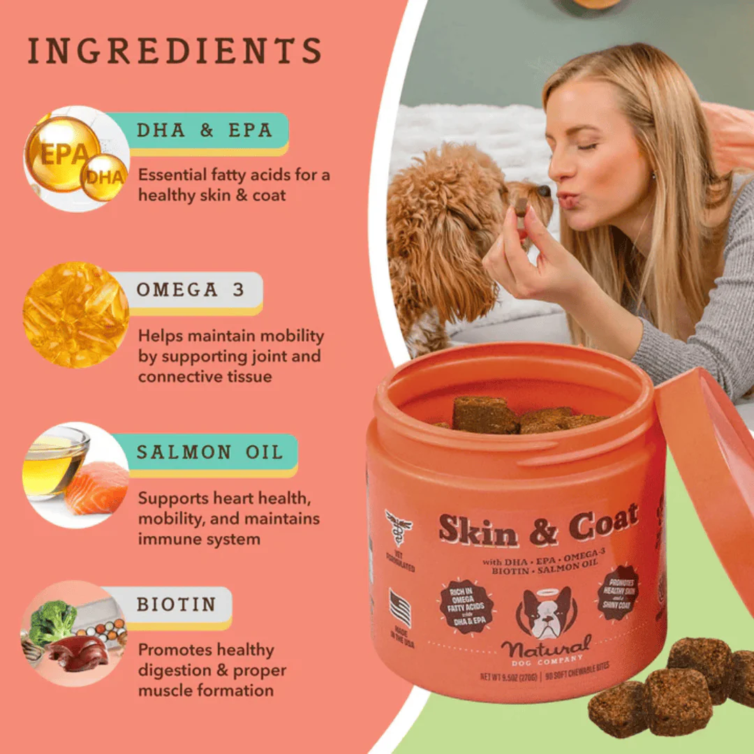 Natural Dog Company Skin and Coat Chews - Image 3