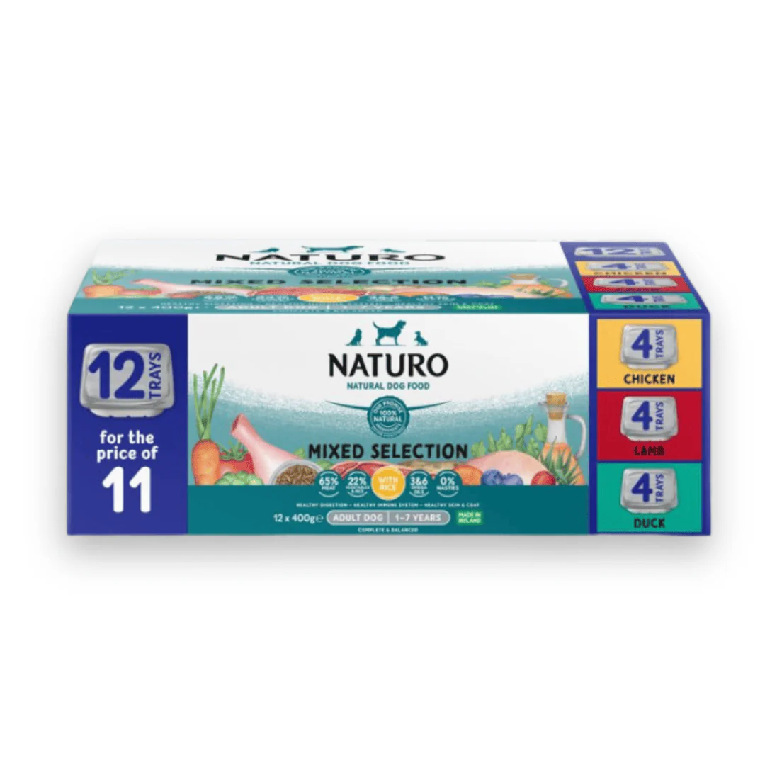 Naturo Dog Food Trays - Mixed Selection