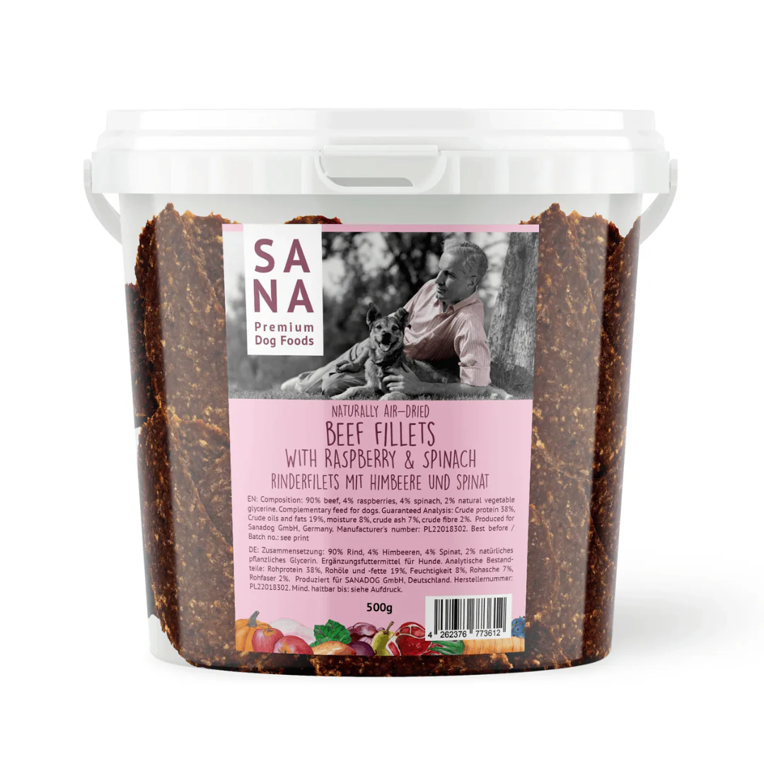 Sana Air Dried Beef Fillets with Raspberry & Spinach - Image 4