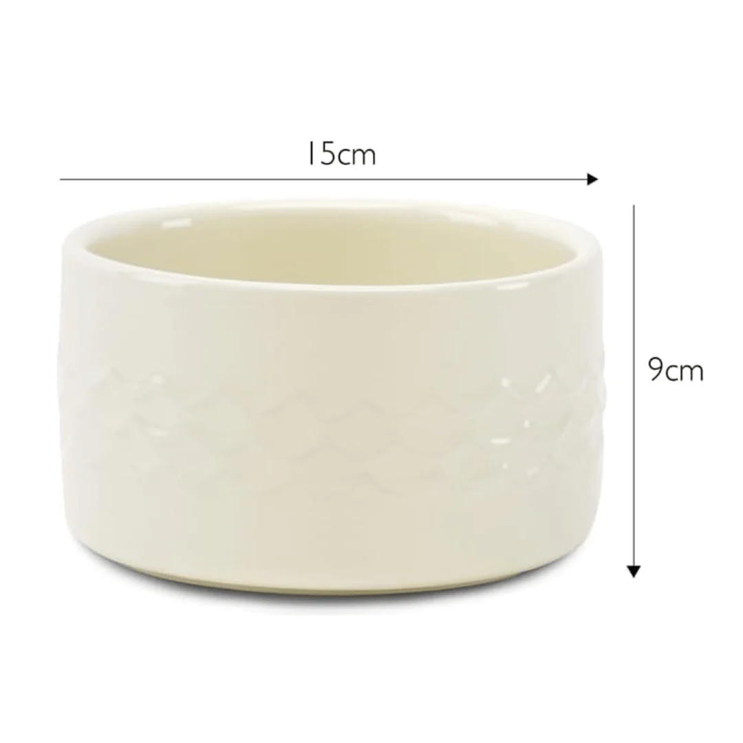 Scruffs Icon Cream Water Bowl 15cm - Image 5