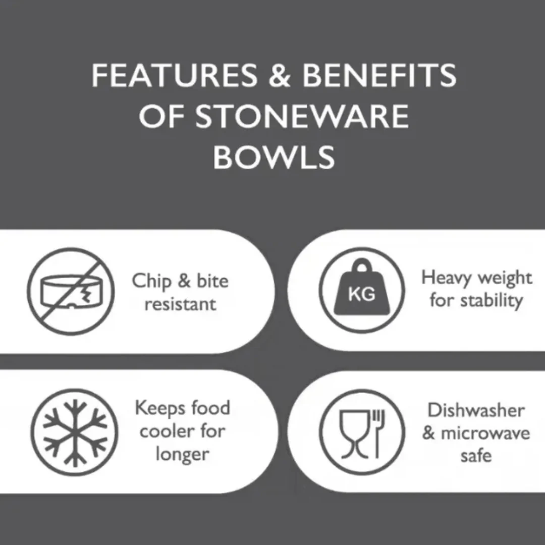 Scruffs Reactive Glaze Pet Bowl - Pinstripe Grey - Image 5