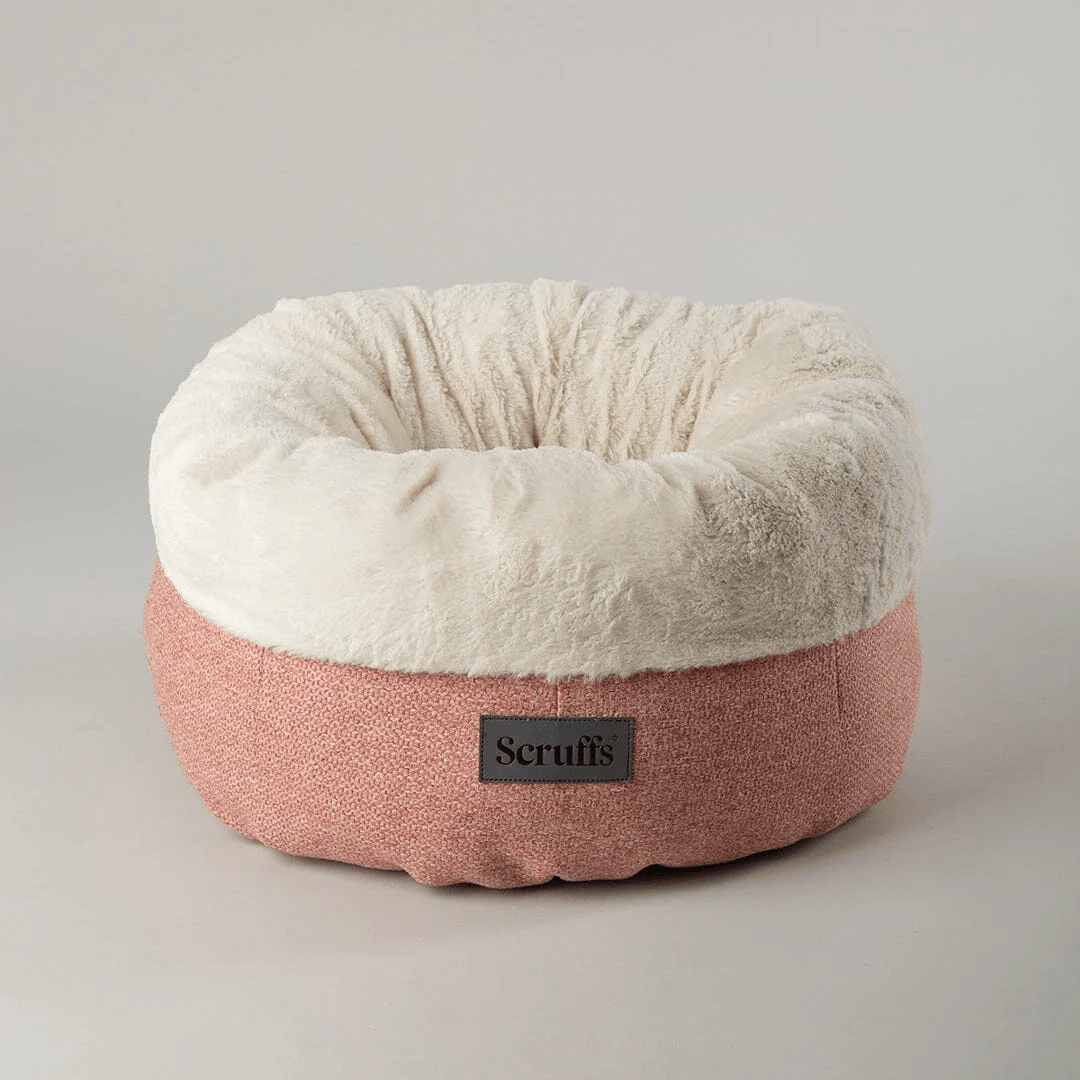 Scruffs Seattle Sanctuary Deep Cat Bed in Coral Pink - Image 2