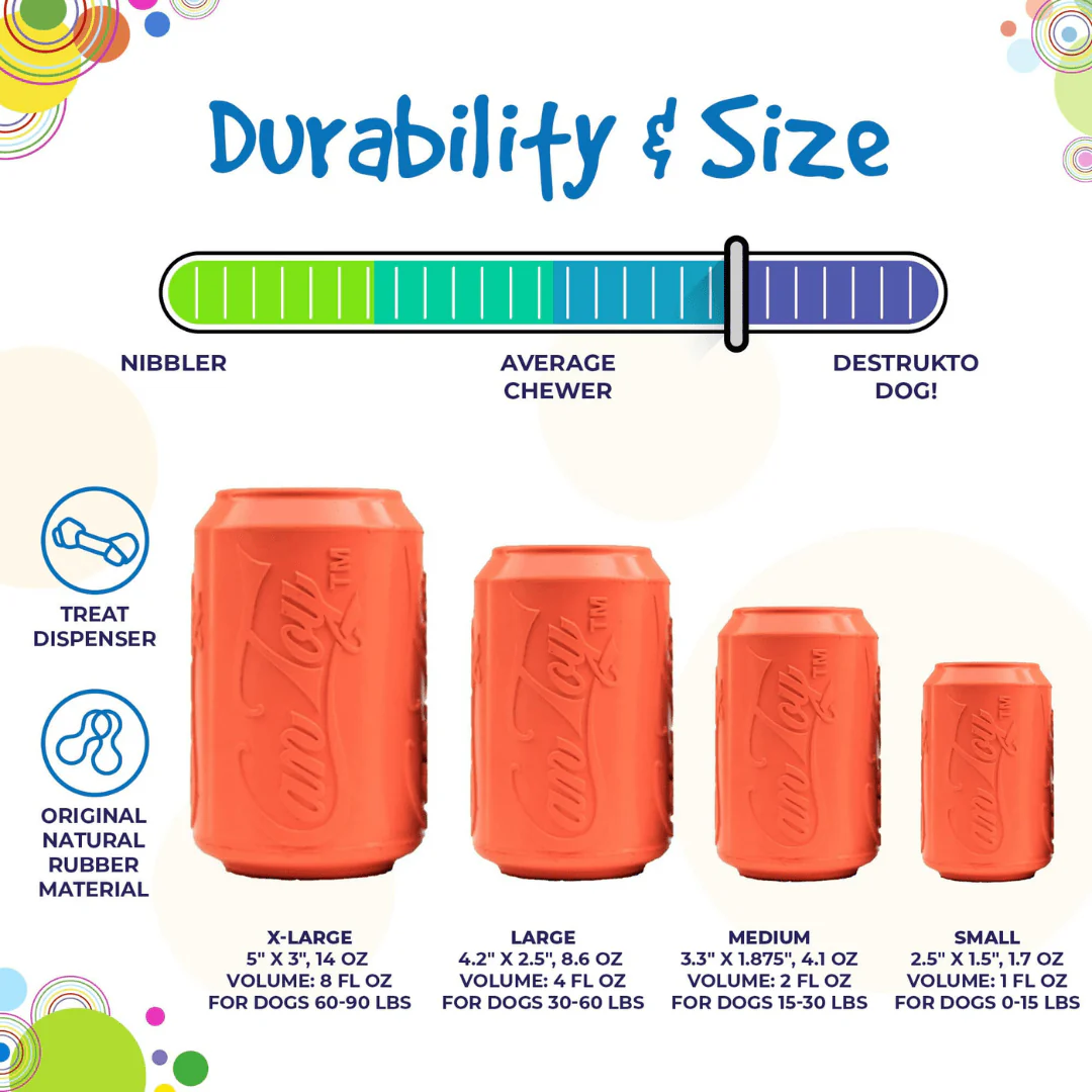 SodaPup Durable Soda Can Chew and Treat Toy - Image 8