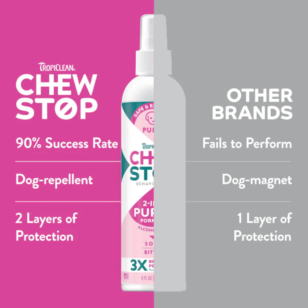 TropiClean Chew Stop Behavior Aid Puppy Spray 236ml - Image 4