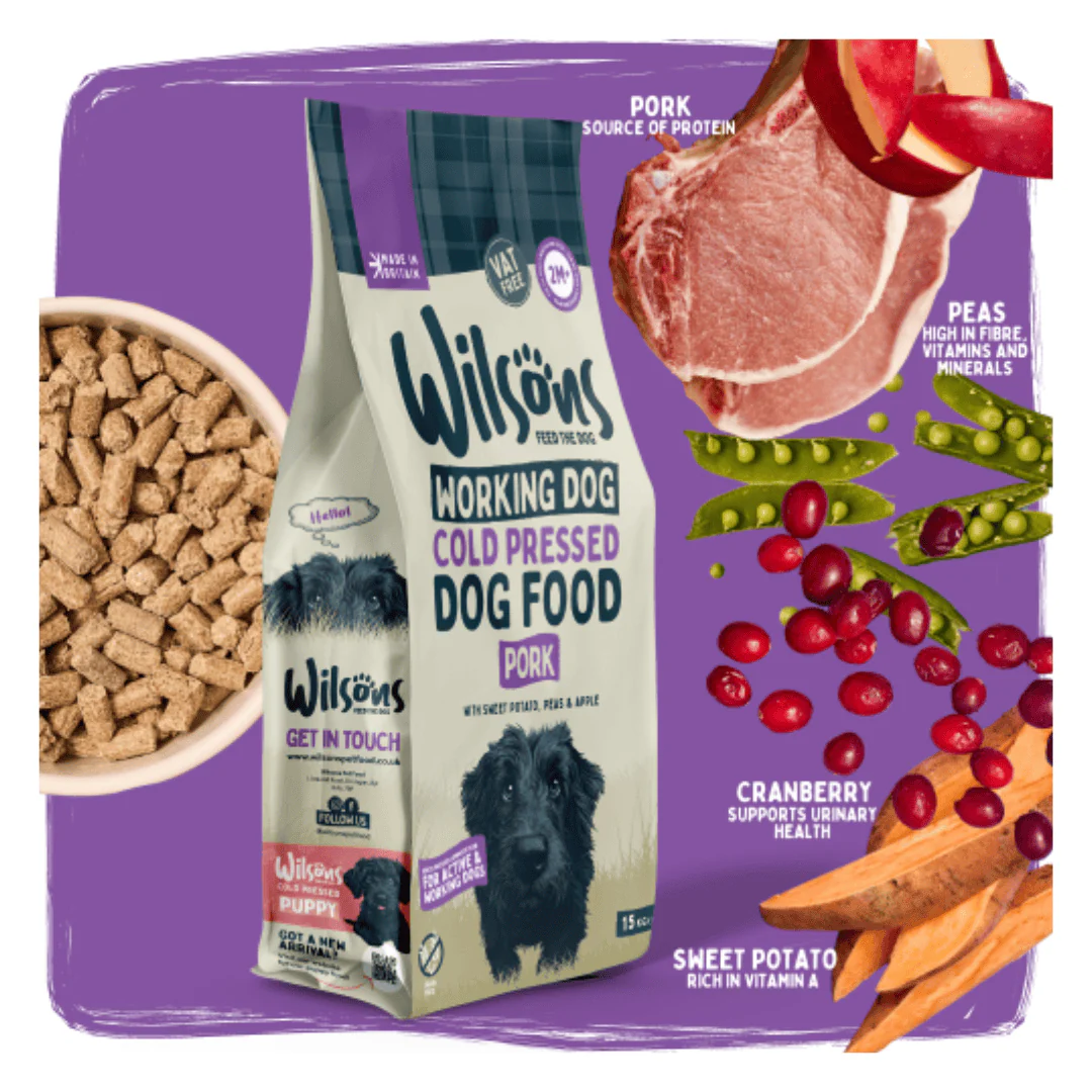 Wilsons Pork Cold Pressed Dog Food 15kg