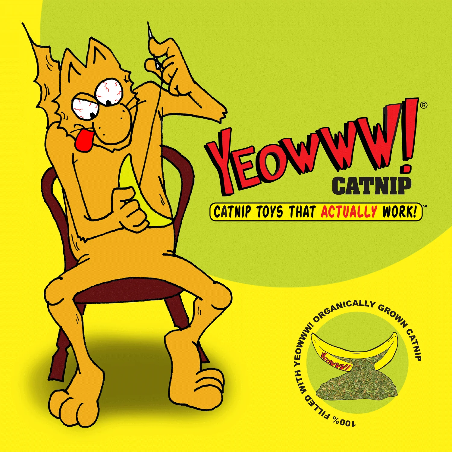 Yeowww! Chi-CAT-a Catnip Banana - Image 3
